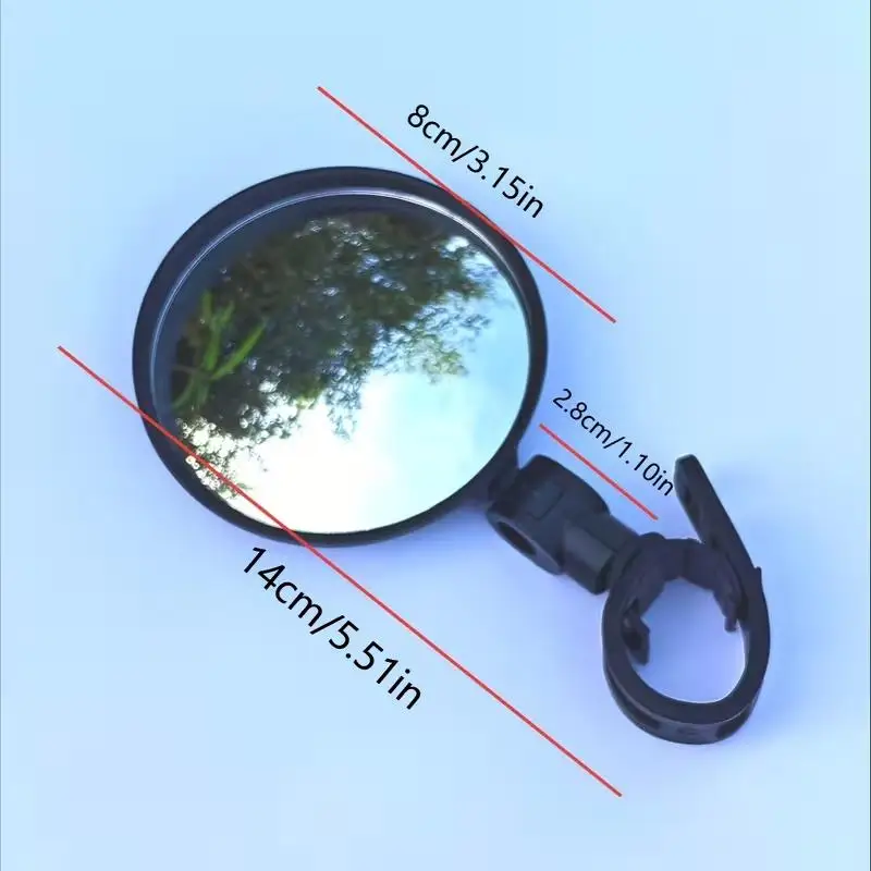 2개 360 ° 자전거 백미러 ? 조절 가능, 충격 방지, 빠른 설치, MTB 및 로드 바이크에서 안전한 라이딩을 위한 제품