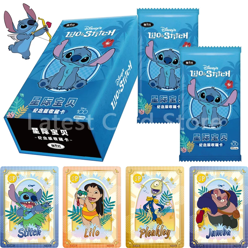 

Genuine Disney Lilo & Stitch Cartoon Movie Peripheral Rare SSP FSP Cards Commemorative Edition Card Box Collection Kids Toy Gift