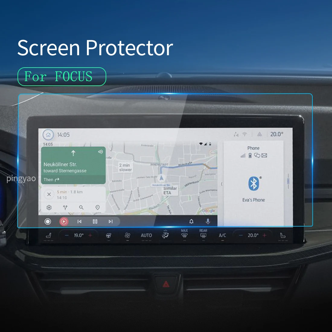 Adesivi Per Auto Proteggi Schermo Per Ford Focus 2023 Navigatore Display Pellicola Protettiva In Vetro Temperato Accessori Per Auto Per Auto