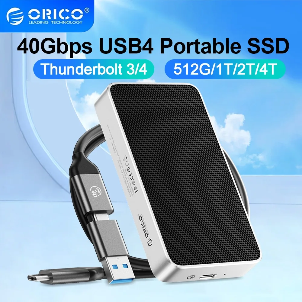 【新品】ORICO 2TB ポータブルSSD USB4.0 40gbp Amazon.com: ORICO 2TB USB4.0 External SSD 3800MB/s(40Gbps