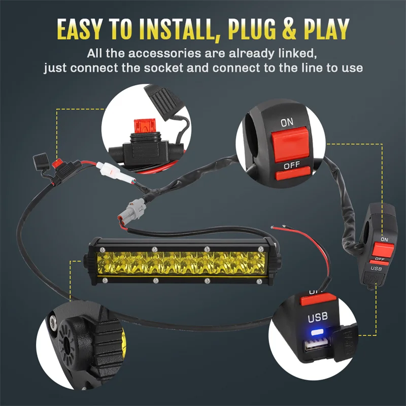 Kit De Faros Led H1 H3 Plug & Play 1:1 Tamaño De Halógena | Meses Sin