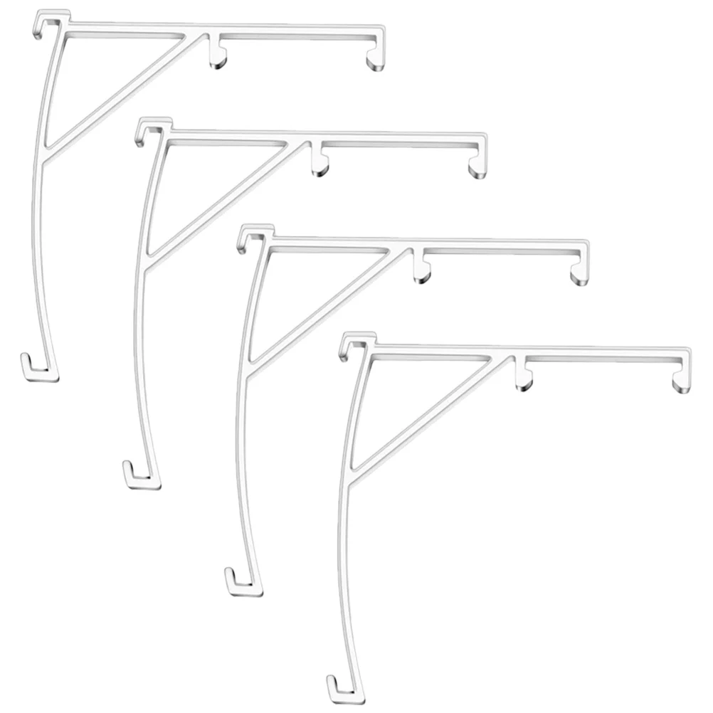 

4 Pcs Curtain Clip Valance Clamps Transparent Window Coverings Accessories Clips for Blinds Vertical Plastic