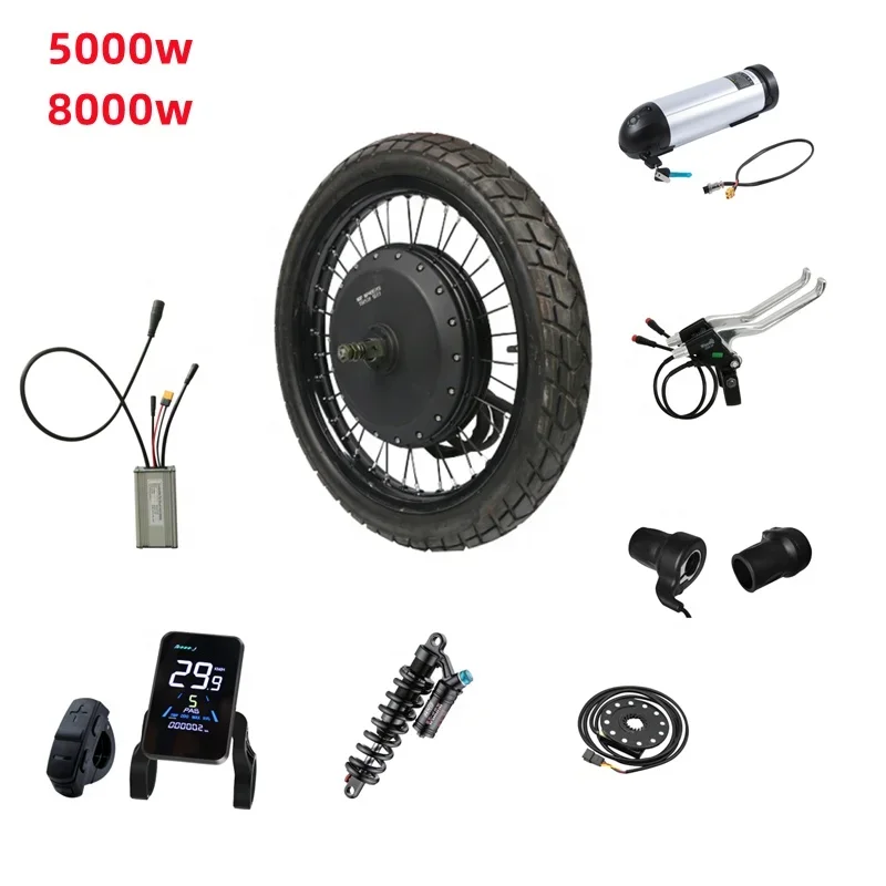 110kmhHighSpeedElectricBikeConversionKit48v72V3000w5000w