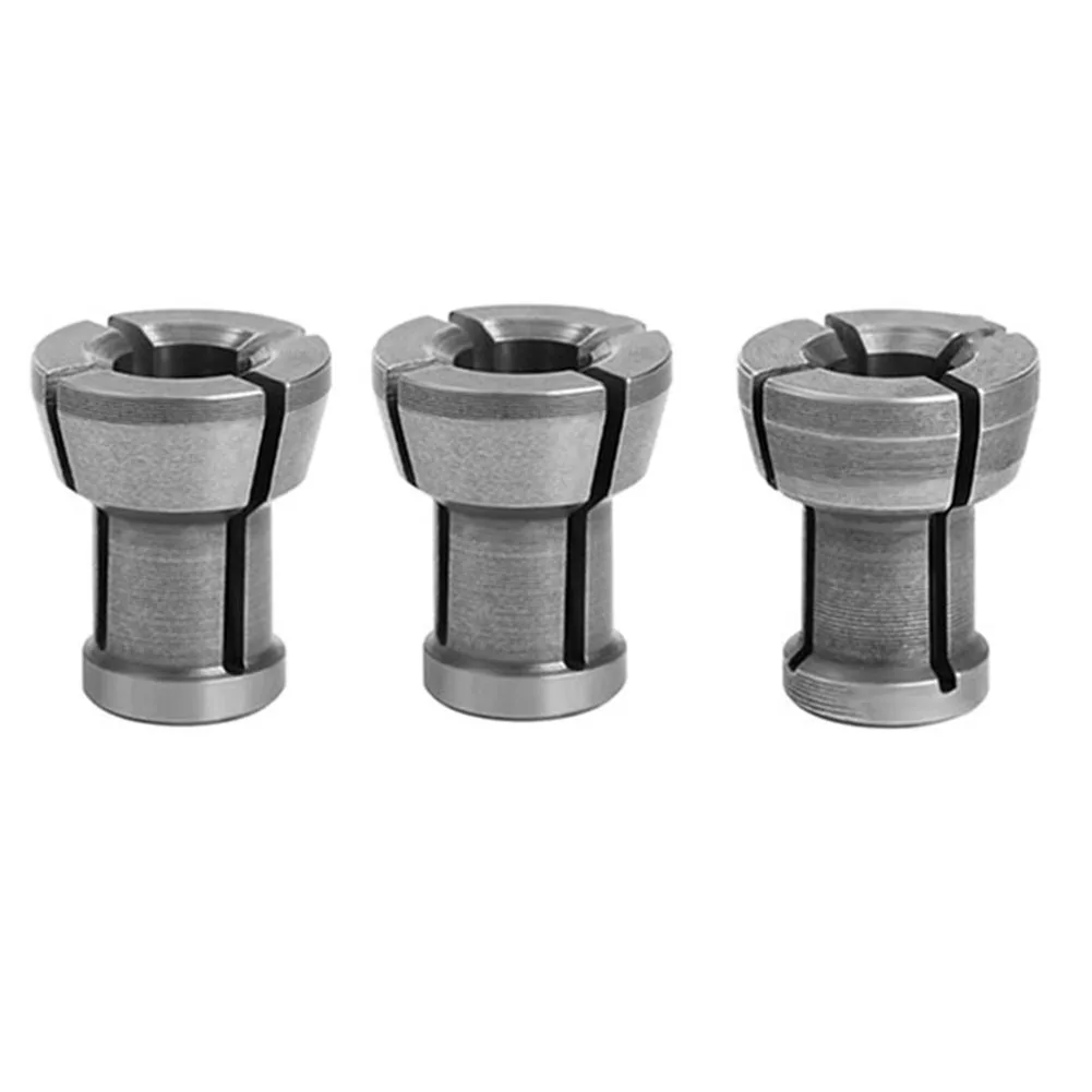 

3pcs Chuck Collets 6mm 6.35mm 8mm Collet Engraving Trimming Machine Electric Router Milling Cutter Power Tool Accessories