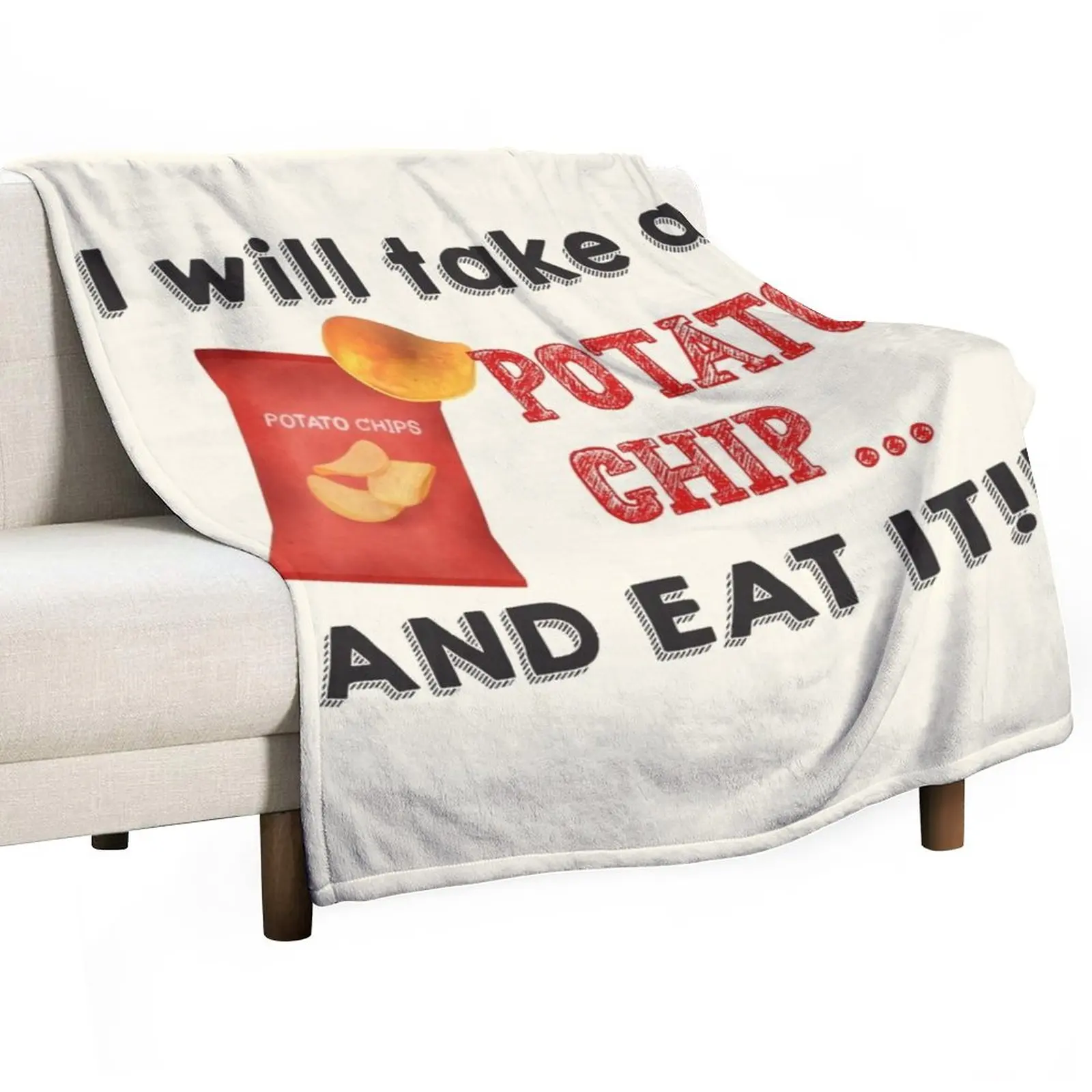 

I will take a potato chip... AND EAT IT!! Throw Blanket Dorm Room Essentials Blanket Luxury Comforter Blanket Soft Big Blanket