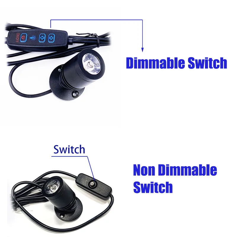 Usb 5V Dimmable LED Spotlight 1W 3W Jewelry Lighting Decoration Indoor Atmosphere Color Night Light Counter Display Light led spotlight