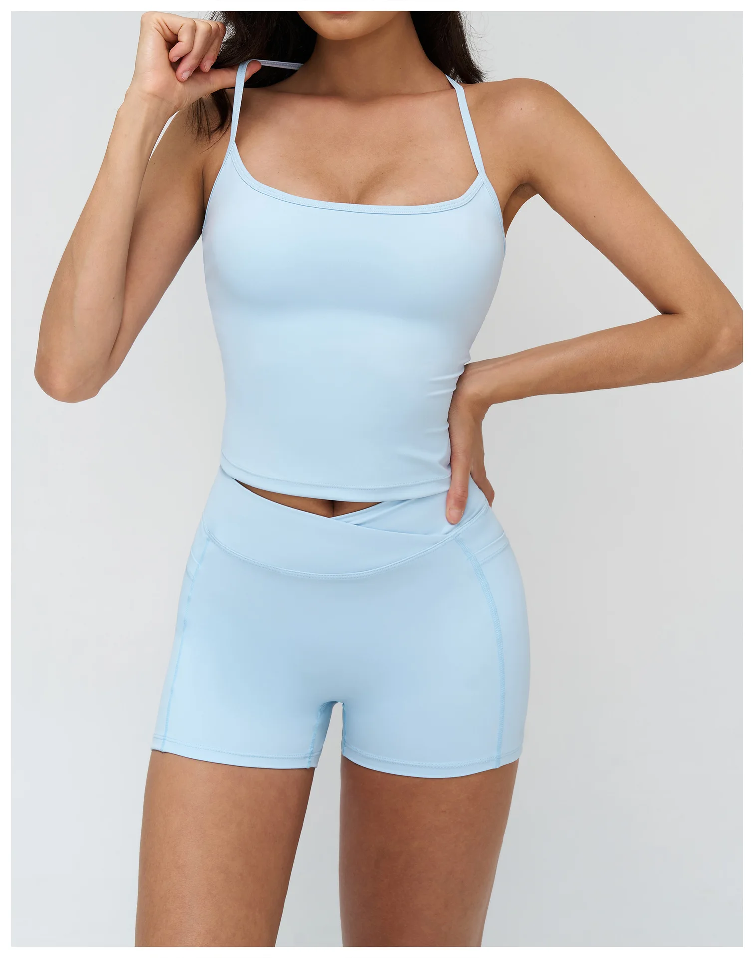 Débardeur Yoga Push-Up Col Carré