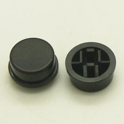 Botão de Pressão Tático com Tampa Redonda de Plástico Dip com 10 Botão Interruptor Tático Momentâneo h = 12.3mm Micro-chave Smt - Peças 12x12mm 8 Computers & Electronics