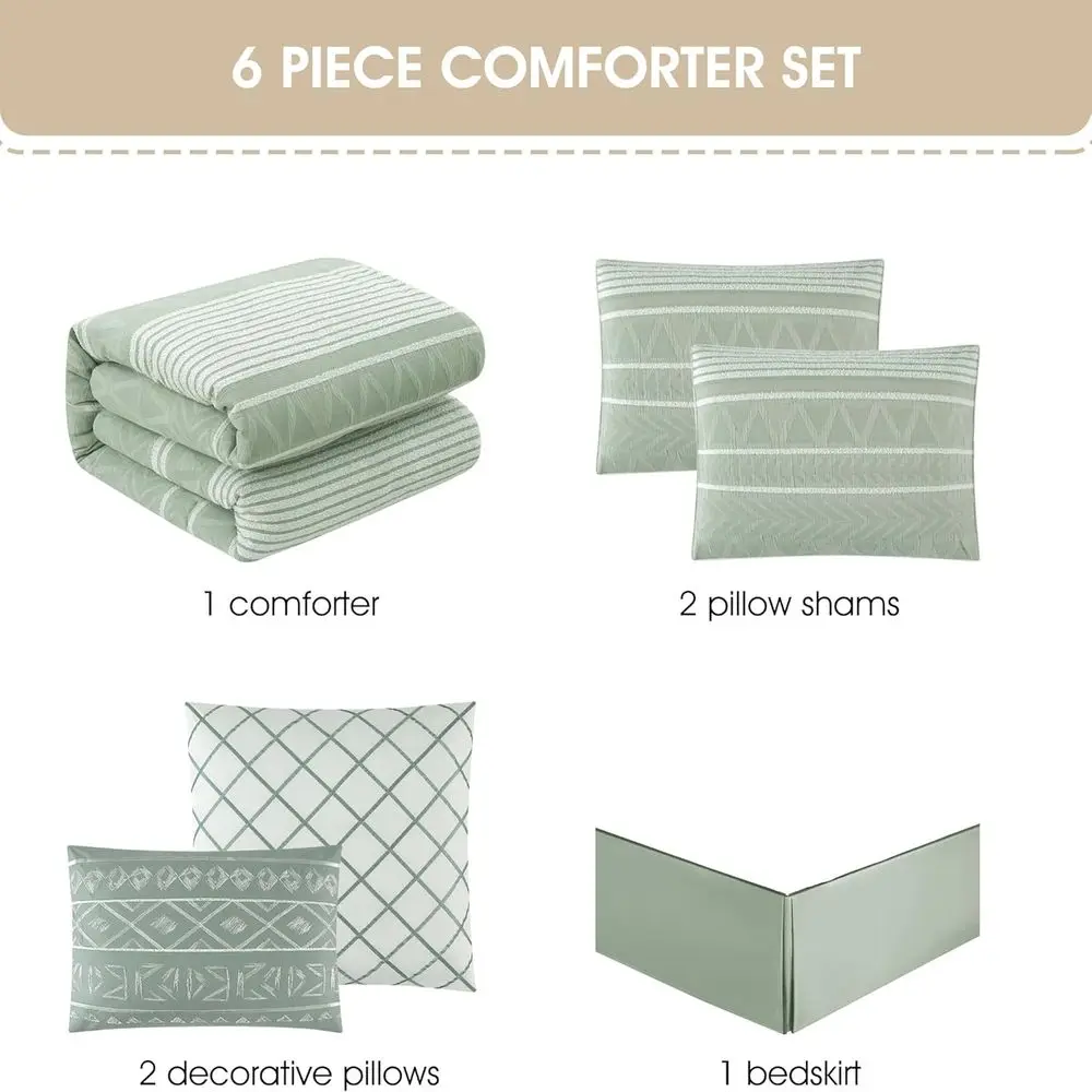 Geometric King Comforter Set image 4