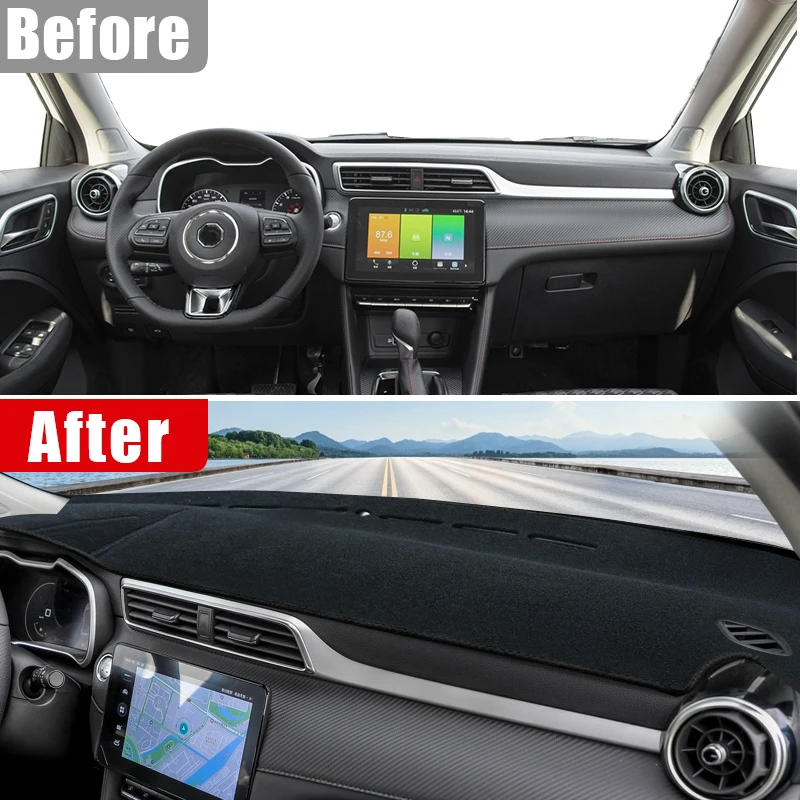 Car Dashboard Cover For MG ZS EZS EV Car Dashboard Cover Dash Mat Sun Shade Non-slip Pad Accessories