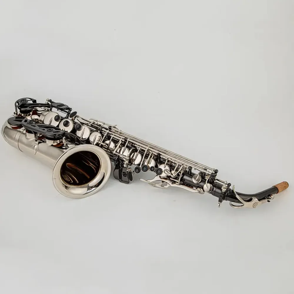 JUPITER 1100 Alto Eb Tune Saxophone Brass Musical Instrument Black silver Lacquer Sax With Case Mouthpiece
