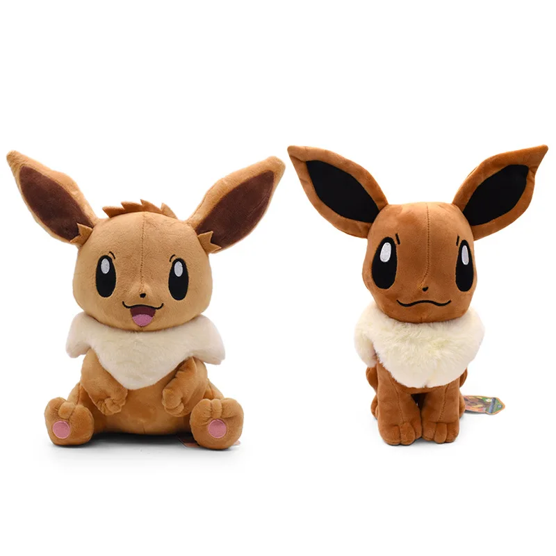 Anime Cartoon Pokemon 30Cm Cute Eevee Toys Soft Doll Let'S Go Pocket Monster Kawaii Eevee Pillow Cotton For Children Decoration