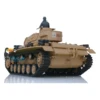 1/16 Heng Long 7.0 Plastic German Panzer III L Gift Remote Control Tank Toys Toucan Model 3848 3849 Machine Gun Sound TH17339 6