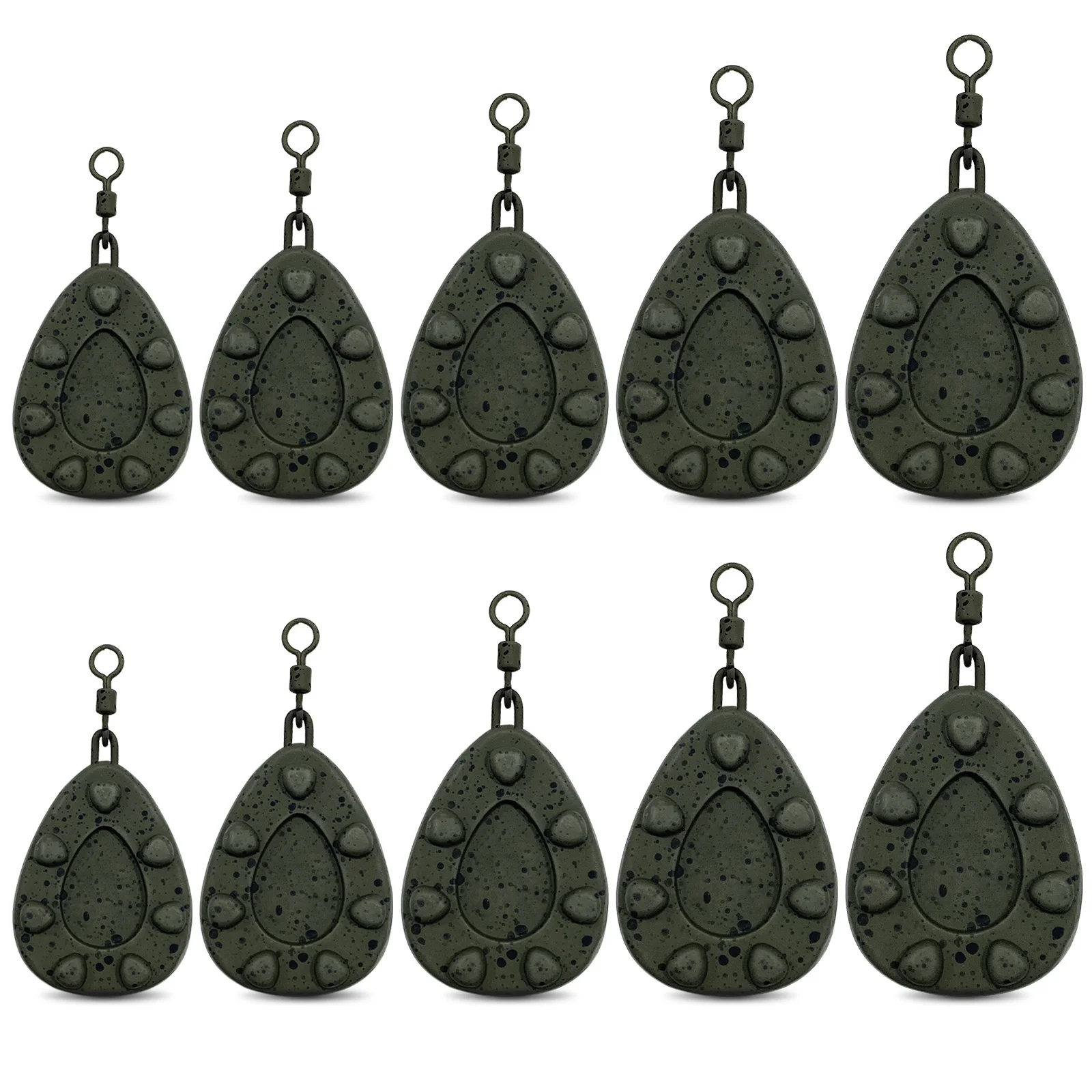 Plomb carpe zipp Weed Green Dk tackle 100 - Plombs (6337098