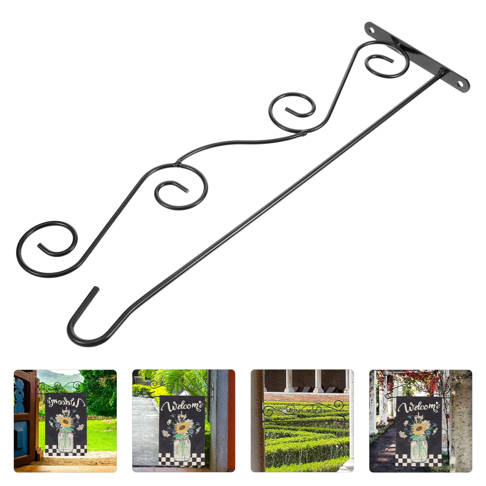

Garden Flagpole Stand Adorn Banner Holder Accessories for Accessory Stainless Steel Outdoor Yard Rack Flags