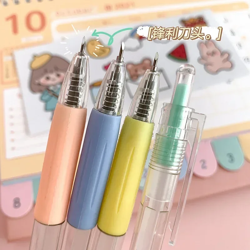 Art Utility Knife Pen Scrapbooking Cutting Tool Express Box Knife Paper Cutter DIY Craft Supplies Album Diary Carving Tools paper cutter utility knife