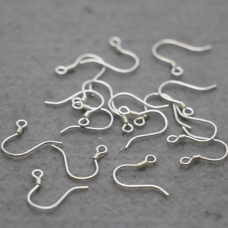 

10PCS 925Silver Agraffe Fittings for Accessory DIY Hook Machining Ornaments Metal Parts 14mm Wholesale Jewelry Making Design