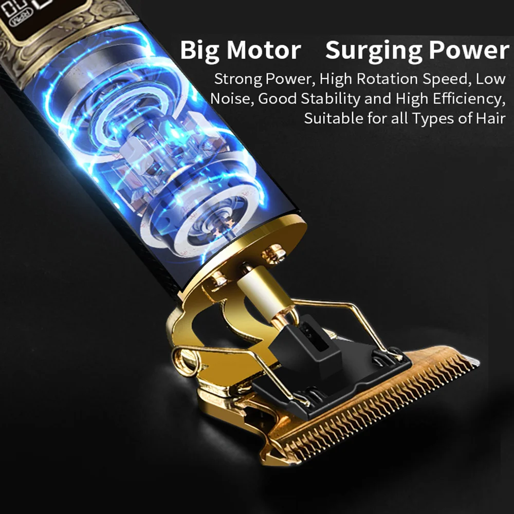 Original T9 Electric Shaver Hair Cutting Machine Rechargeable Clipper Hair Trimmer Man Beard for Men Barber Professional Trimmer 4