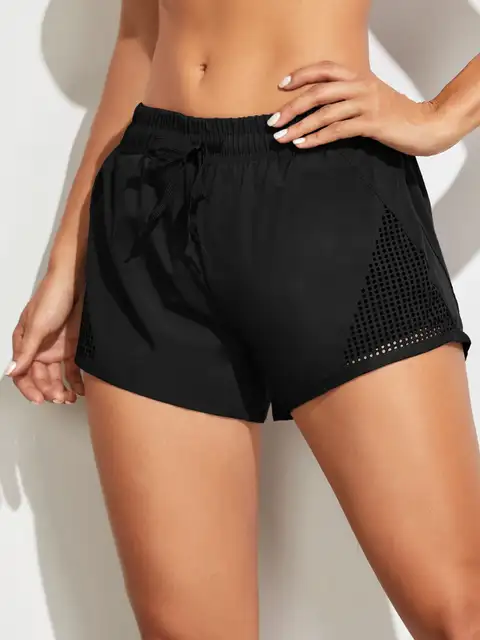  - Women's Sports Yoga Shorts Blend Women Summer Anti Emptied Skinny Shorts Casual Gym Lady Elastic Waist Beach Short Pants