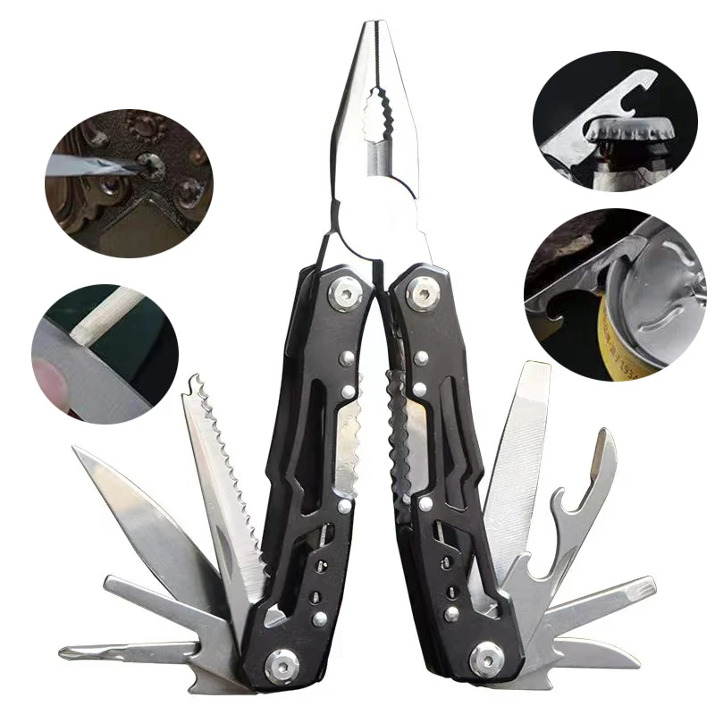 Pocket Mini Pliers Knife Screwdriver Folding Small Multitool Opener