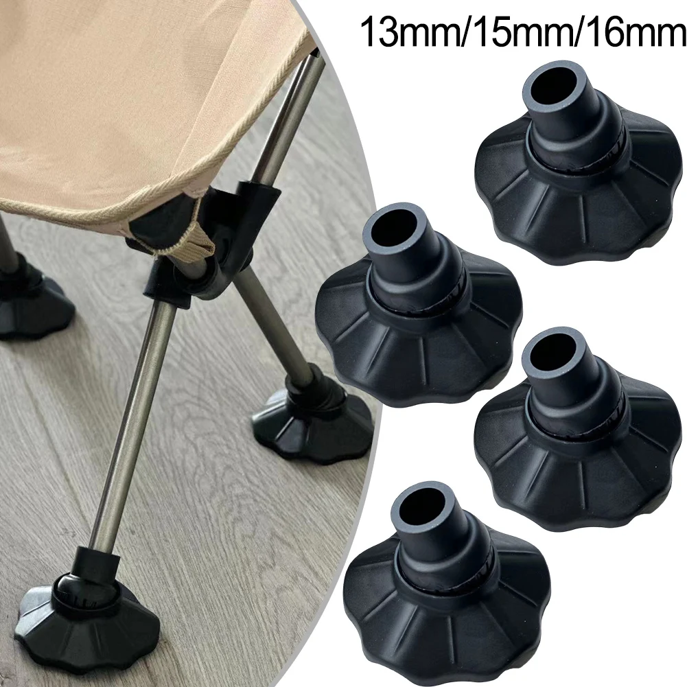 Description Picture 3 of item4pcs Outdoor Camping Chair Foot Pads Chair Leg Mat Non-slip Anti -trap Covers Fishing Chairs Foot Protectors Camping Supplies