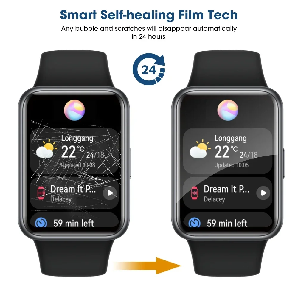 Huawei Watch Fit 2 HD Hydrogel Screen Protector - Anti-Scratch Protective Film