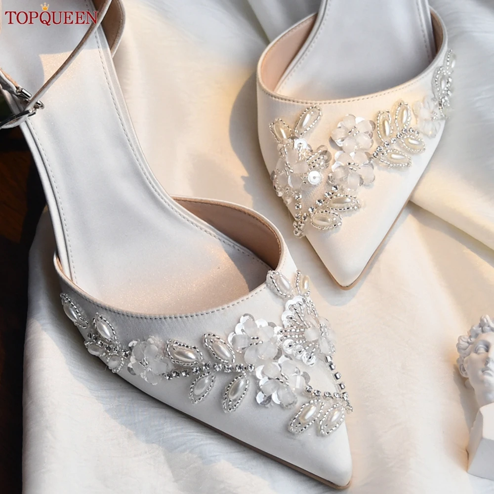 Embroidery Cloth Patches High Heels Shoes Applique Patches DIY Bride Wedding Women Sew On Dress Accessories