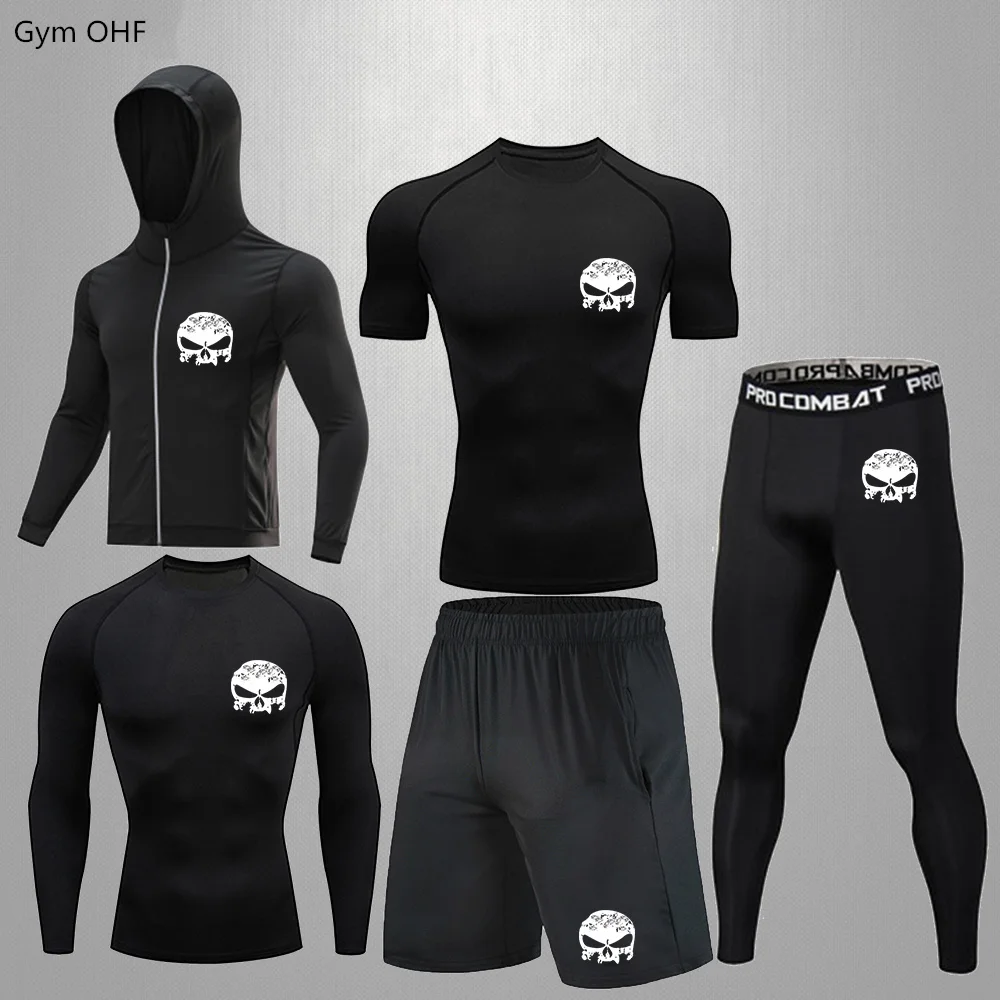 

рvenum mma ашгард мужской рашгард мужской костюм мужской мужская одежда спортивный костюм мужск Спортивный костюм мужской, быстросохнущая компрессионная футболка и штаны, брендовый комплект одежды