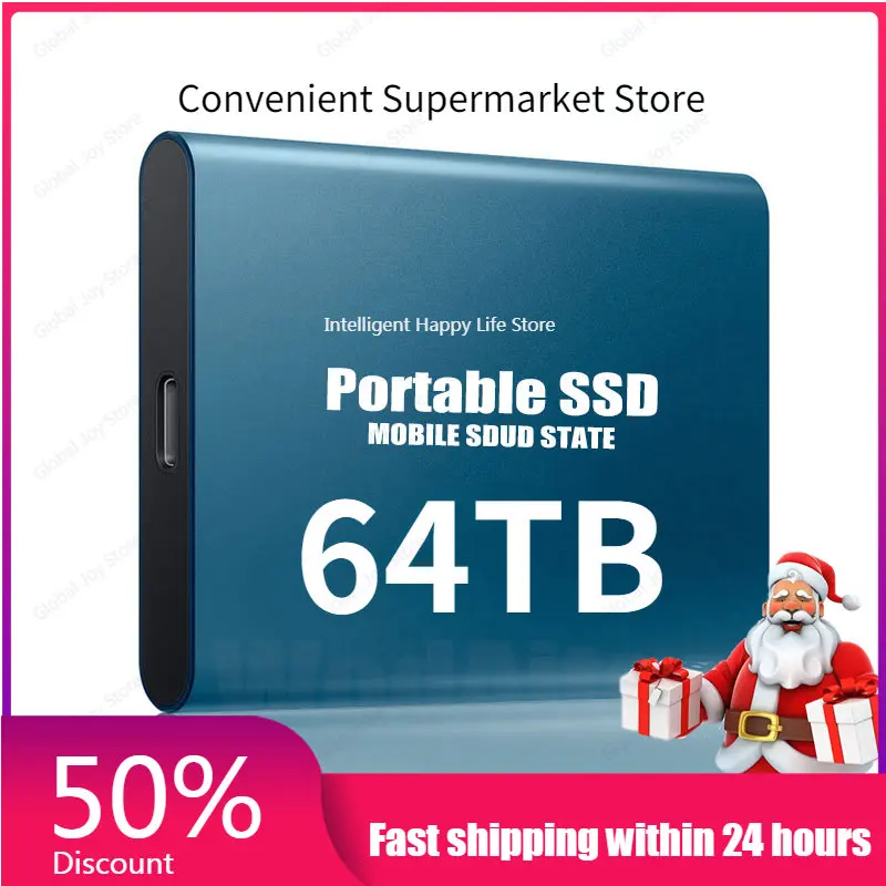 Original Portable External Hard Drive Disks USB 3.1 2TB 8TB 16TB SSD