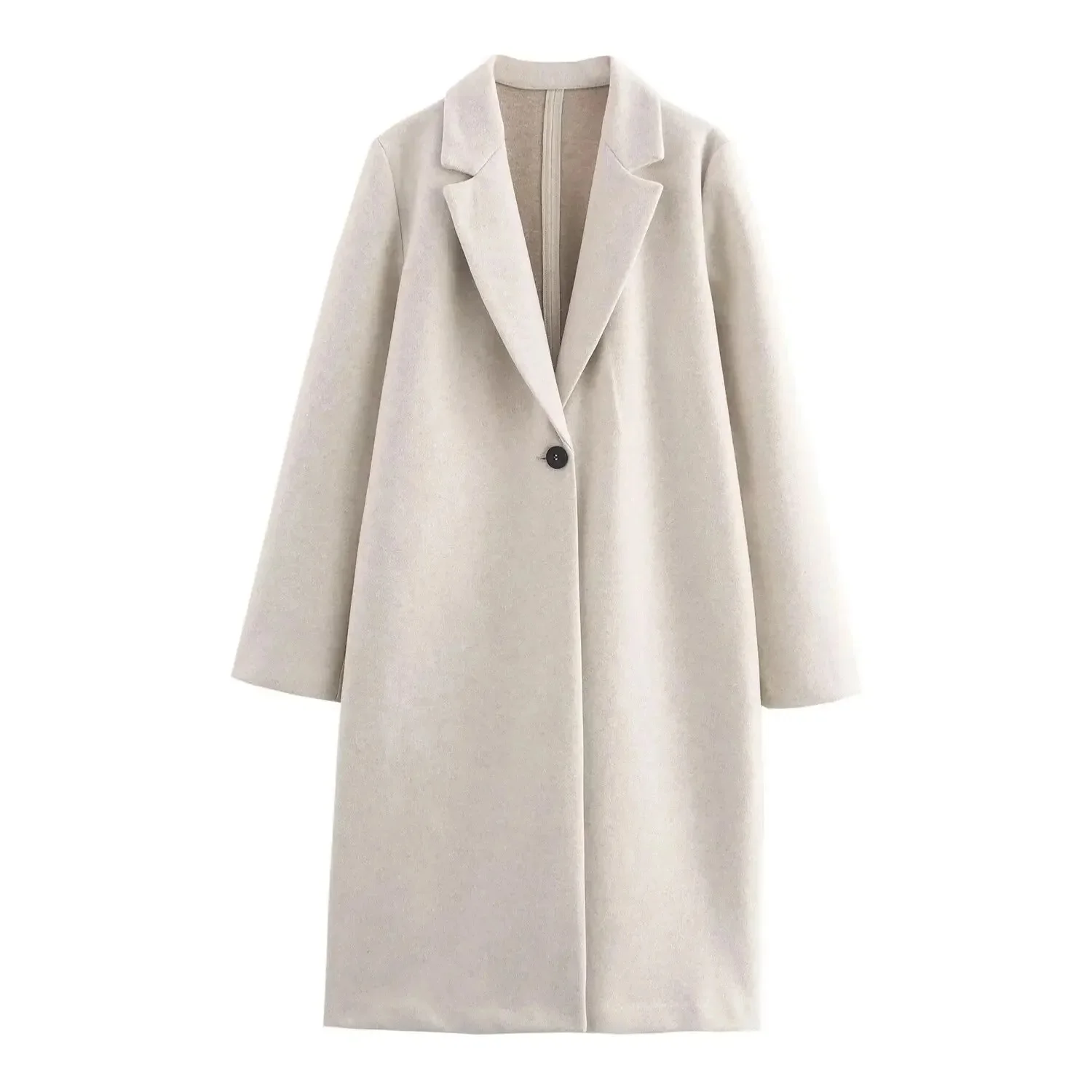 Women's Fashionable Soft Overcoat Female Button Decorated Outerwear Lady Leisure Commuting  Versatile Stylish Coats Streetwear