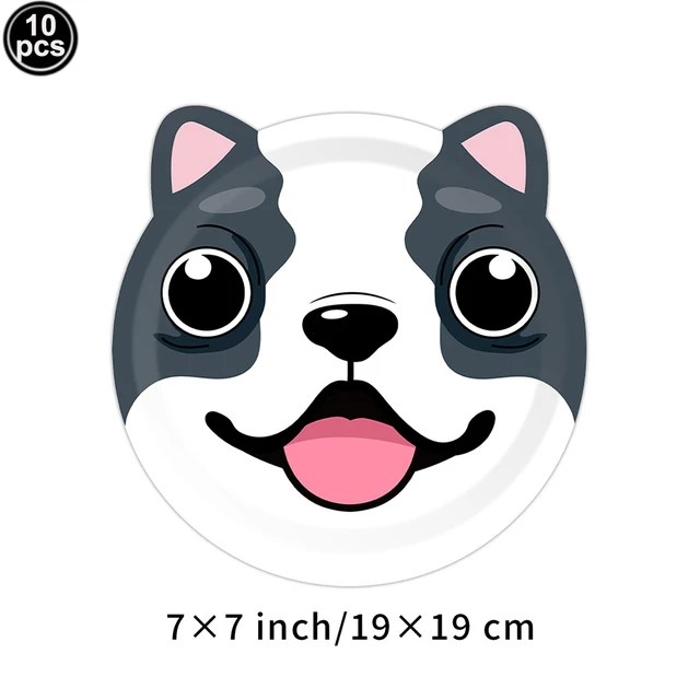 Pet Dog Cupcake Toppers Pet Dog Themed Birthday Party Supplies Dog Face Cake Toppers Puppy Theme Birthday Party Decoration 4