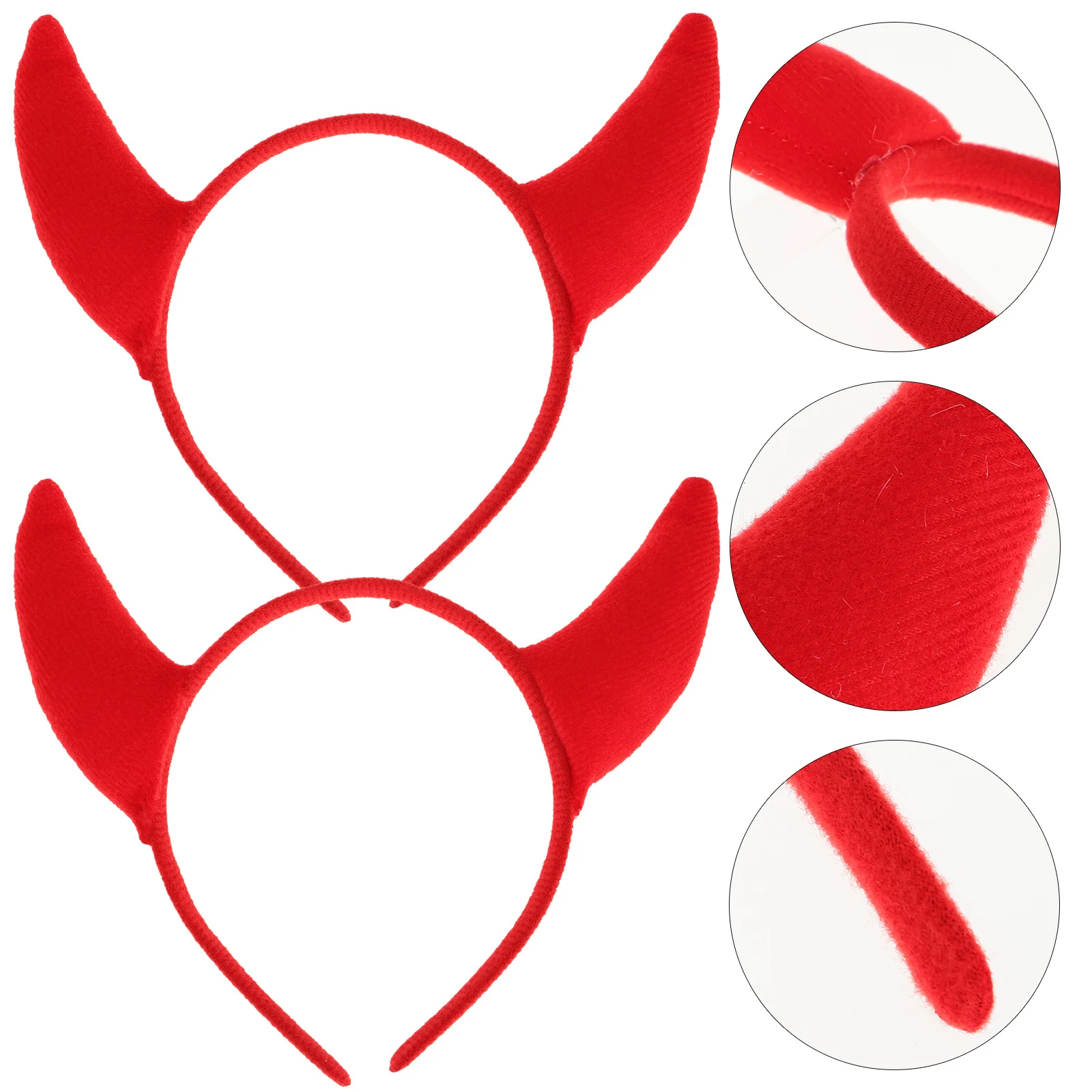 

4Pcs Halloween Birthday Party Hair Hoops Cosplay Performance Hair Ornaments