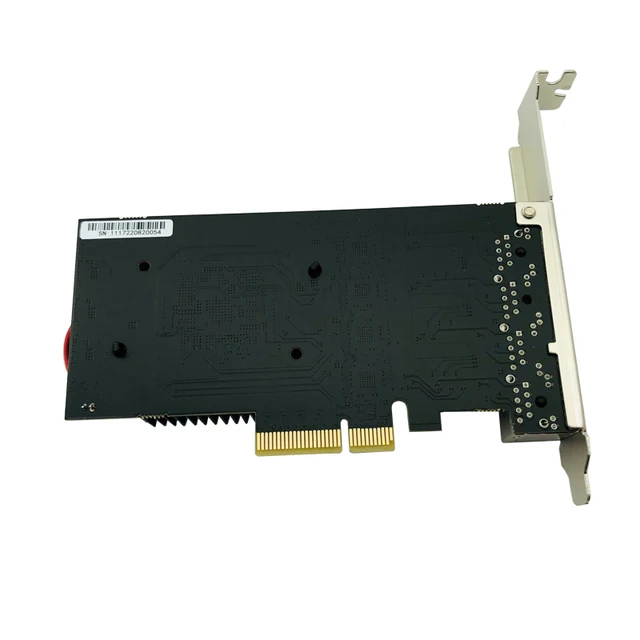 Сетевая карта 2,5 ГБ Ethernet, PCIE, 4 порта, PCI Express X4, RTL8125B, чип RJ45, 2,5 Мбит/с, с охлаждением 6