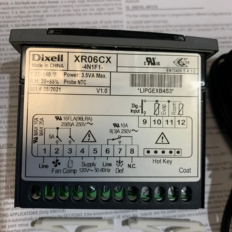 Universal-R Manual Pdf Free DOWNLOAD Dixell XR06CX Freezer Temperature ...
