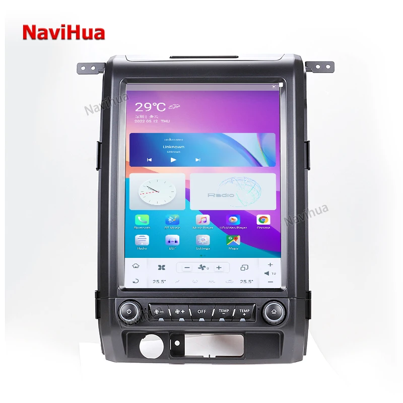 

Navihua 13 дюймов вертикальный сенсорный экран радио DVD плеер GPS навигация Android Navi автомобильное стерео для Ford F150 2009 - 2014