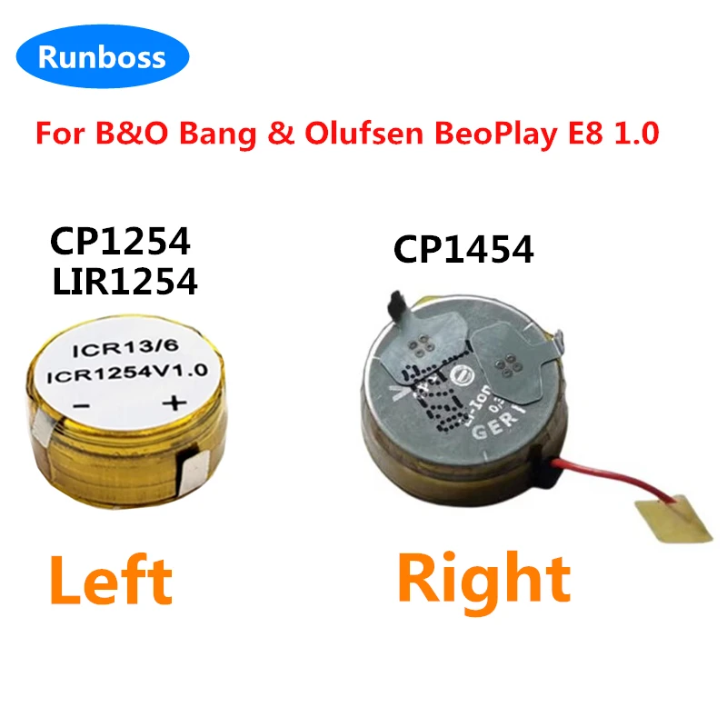 Nuovo Cp1254 60Mah Cp1454 A3 A2 85Mah 3.7V Batteria Per Auricolari Sinistra E Destra Per B & O Bang & Olufsen Beoplay E8 1.0 Auricolare Bluetooth