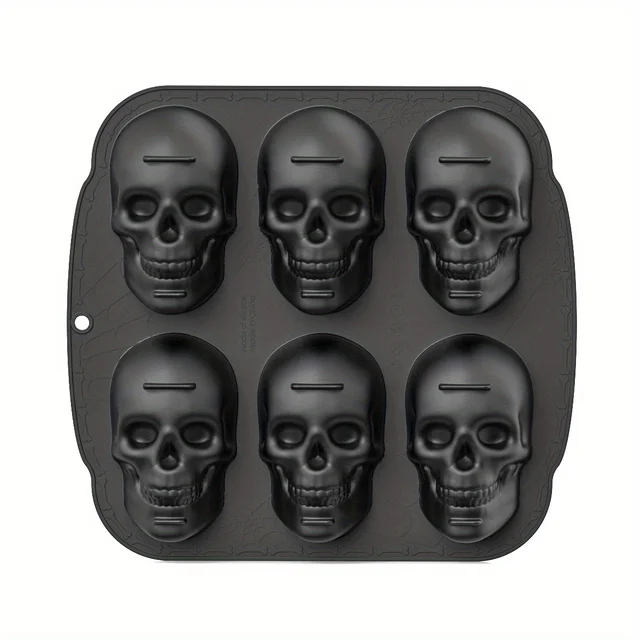 Skull Mold 3D Silicone Mold Candy Mold Chocolate Mold Ice Cube Tray  for DIY Cake Decorating Tool Baking Tools Accessories 3