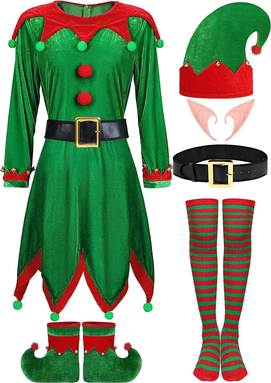 white christmas dresses Elf Clothes Sewing Pattern main image 0