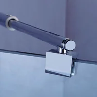 Frameless Shower Glass Panel Support Bar Sturdy Shower Door Hardware Bracket Bathroom Shower Panel Fixing Solution 1