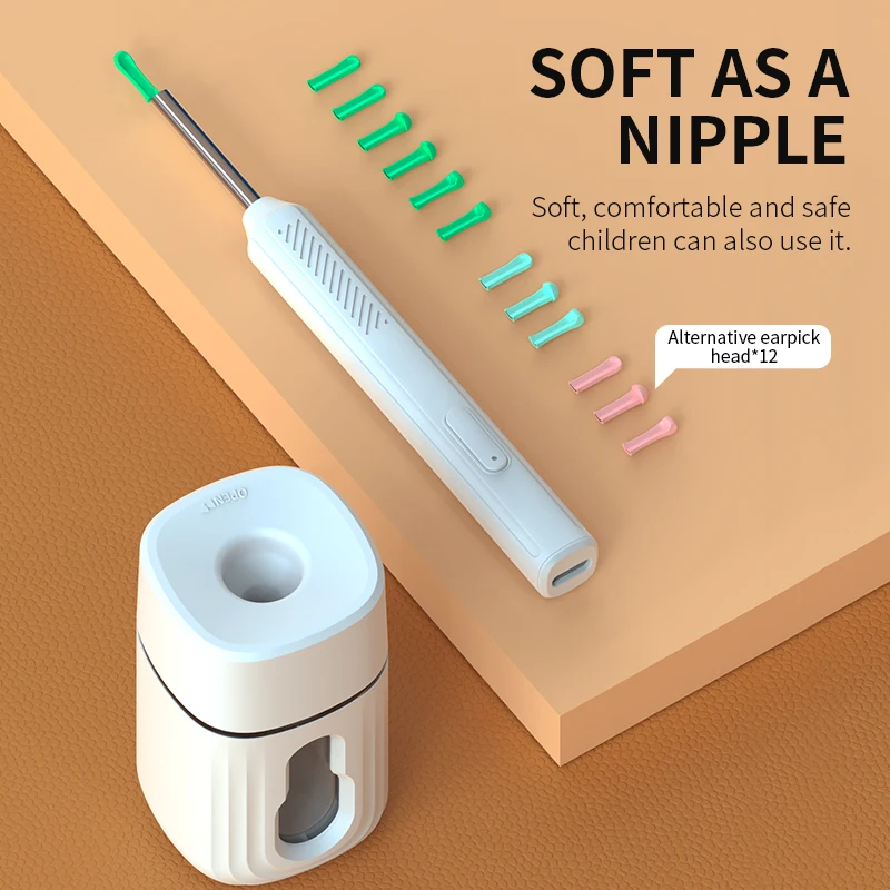 Electric Ear Cleaner Kit With Camera Smart Visual Ear Wax Removal Hd Ear Sticks 6 LED Lights Ear Wax Removal Tool Clean Earpick
