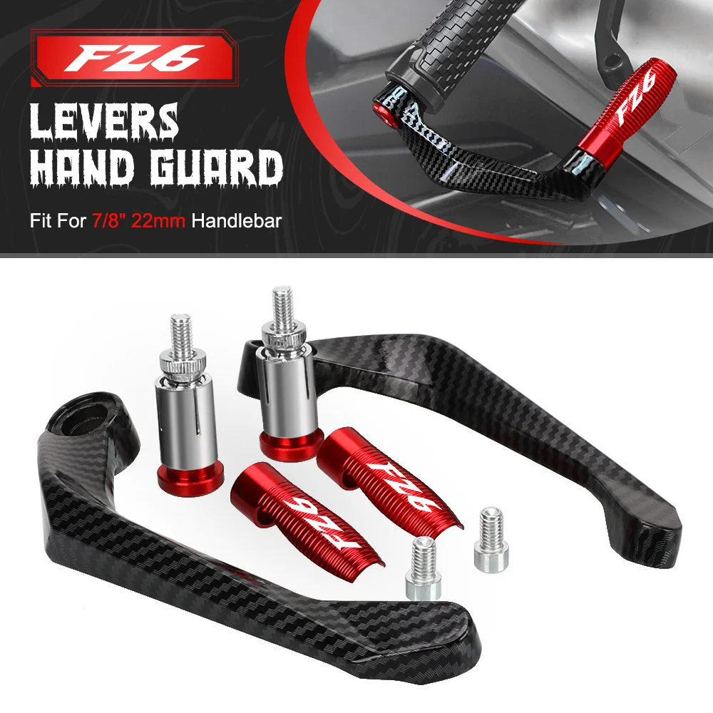 

Motorcycle Handlebar Brake Clutch Lever Hand Guard Protector Handguard Kit For YAMAHA FZ6 FZ-6 FZ6R FZ6N FZ6S FAZER