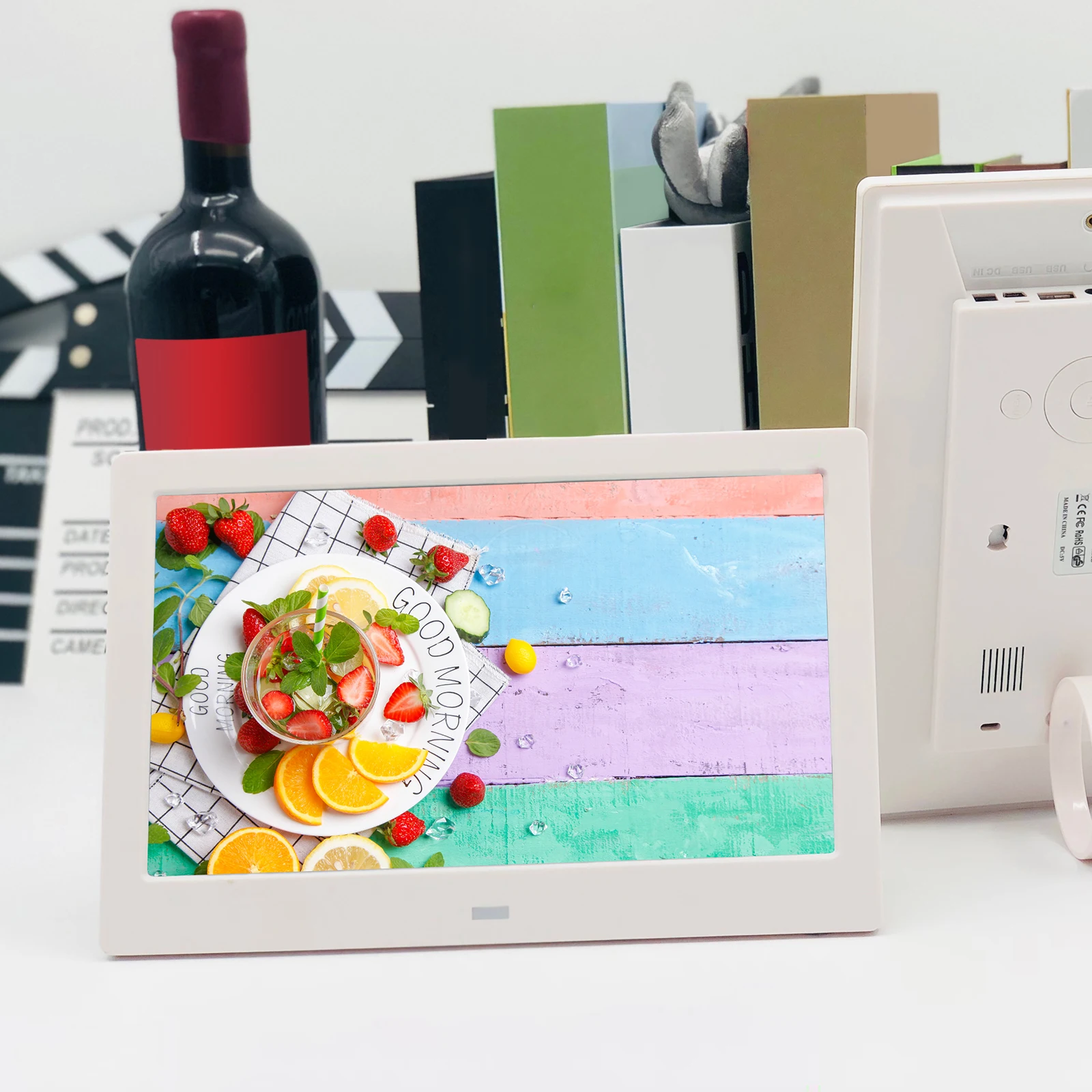 10" Digital Picture Frame Black EU/US Standard Plug Professional Easily Install Multiple Functions Remote Control 16/9 Screen view 4