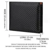 New Carbon Fiber Short Wallet Men's Card Bag Integrated Zipper Change Bag Holder Slim Minimalist Carbon Tri-Fold Wallet 5