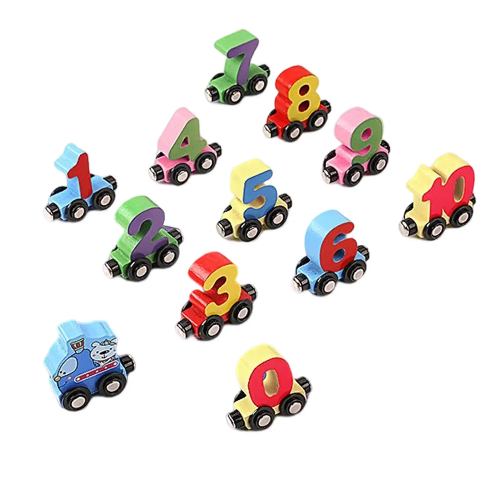 10 Pieces Building Blocks Number Train Set Puzzle Toys