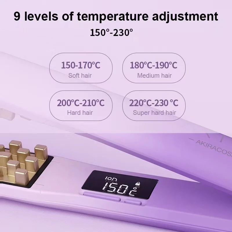 Ceramic Volumizing Hair Iron Negative ion Fluffy Corn Iron Curler Corrugated Hair Crimper Flat Iron