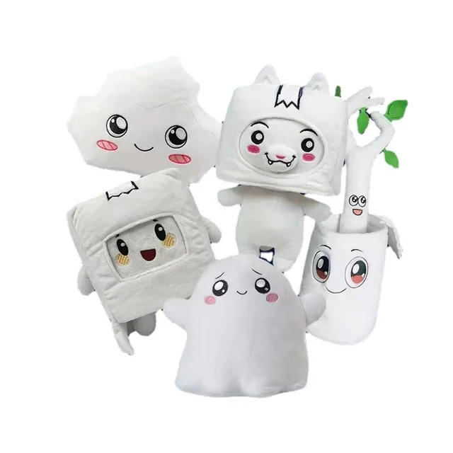 Lankyboxed Plush Glow In The Dark Foxy Boxy Ghosty Lanky Box Removable Soft Toy Children Gift Turned Doll Girl Bed Pillow 6
