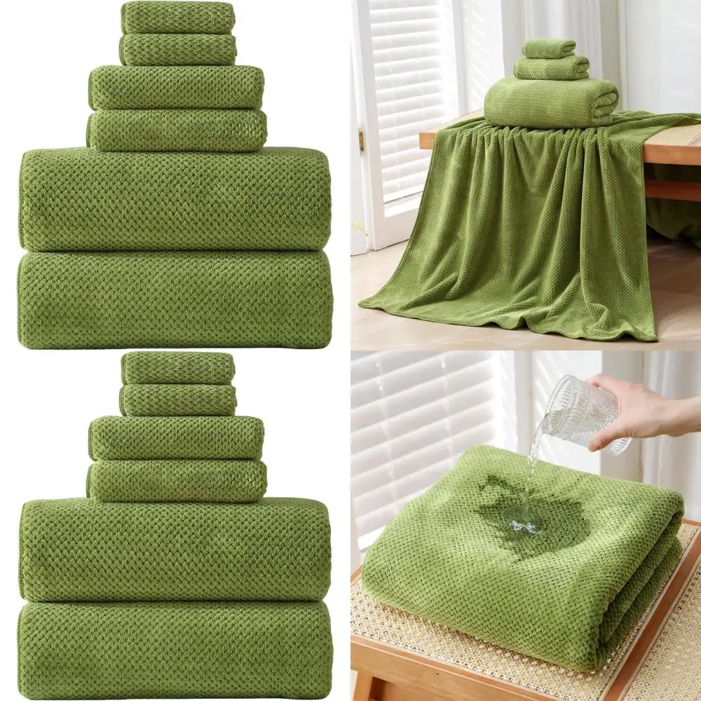 Oversized Microfiber Bath Sheet Set 1