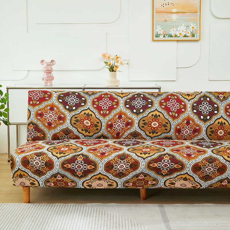 2024 new futon sofa covers spandex sofa bed slipcover for living room sofa towel single slipcovers double seat fully wrapped 3