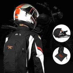 24L Motorcycle Backpack 230T Nylon Waterproof Backpacks Large Capacity Laptop Helmet Storage Bag for Outdoor Sports Riding