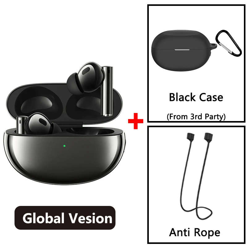 Versión global realme Buds Air 5 Pro TWS Auriculares 50dB Cancelación activa de ruido LDAC Bluetooth 5.3 Auriculares inalámbricos HiFi
